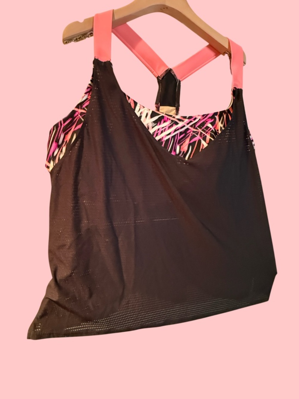 ZeroXposur Wide Strap Twofer Tankini Top 1X